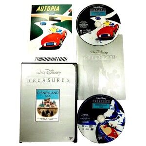 Walt Disney Treasures Disneyland USA 2 DVD Set Volume 1 Book Poster No Tin Vtg